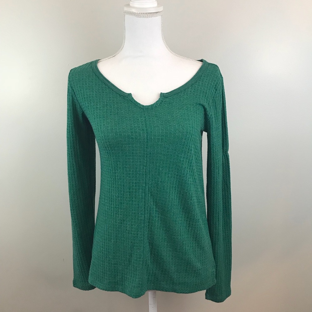 So Waffle Long Sleeve Size Small